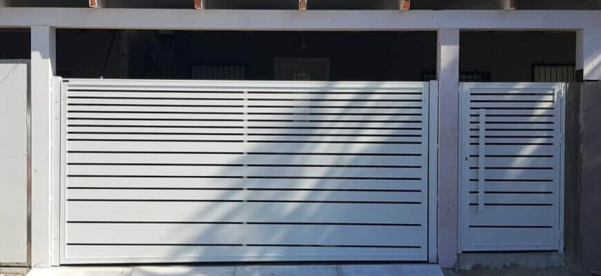 Ворота, заборы и калитки из алюминия в Израиле